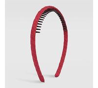 TONZN Diadema Fina elástica para Fijar el Cabello con Pinza para el Cabello con Dientes, Diadema Antideslizante, Accesorios para el Cabello Dorados (Rojo 1 Pieza (1 Paquete))