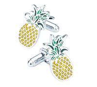 TONZN Gemelos para Hombre, Accesorios de Camisa, Gemelos esmaltados, joyería para Hombre, Regalo para Novio de Boda