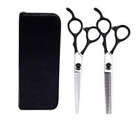 TONZN Juego de Tijeras de Peluquero, Tijeras Profesionales de peluquería, Tijeras de Corte y entresacado de Acero Inoxidable para peluquería, con Peine para el Cabello de 6 pulgadas/17,5 cm
