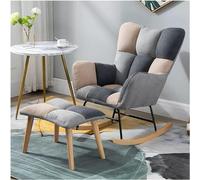 TONZN Mecedora Moderna, Mecedora, Silla planeadora, cómoda Silla con Respaldo Alto y reposabrazos, cómoda Silla para Sala de Estar