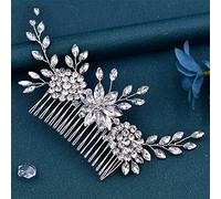 TONZN Peineta para el Pelo de Boda, peineta de Novia con Diamantes de imitación y Perlas, Accesorios para el Pelo de Novia para Mujer, joyería de Fiesta (HP77)