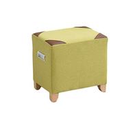 TONZN Reposapiés, Reposapiés con Marco de Madera Maciza Taburete Escalonado tapizado de usos múltiples