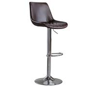 TONZN Silla de Bar giratoria Retro con elevación para el hogar, cafetería, Ocio, Empresa, Taburete de Trabajo con Superficie de Asiento de Diamante, Ajustable de 60 a 81 cm