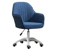 TONZN Silla de Oficina Silla de computadora de Oficina Silla giratoria Silla de Escritorio Silla de Oficina ergonómica Silla elevadora Asiento tapizado de Terciopelo (Color: Azul) Necesario (Azul)