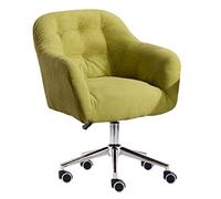 TONZN Silla de Oficina Silla de Oficina para el hogar, sillón Giratorio con Ruedas silenciosas Giratorio (Verde)