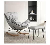 TONZN Sillón mecedor, sillón Deslizante, cómodo sillón reclinable de Tela para Ocio, cómodo sillón Lateral Adecuado para Dormitorio, Sala de Estar