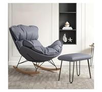 TONZN Sillón mecedor, sillón Deslizante, cómodo sillón reclinable de Tela para Ocio, cómodo sillón Lateral Adecuado para Dormitorio, Sala de Estar