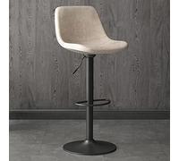 TONZN Taburete Elevador Vintage para decoración de Bar, cafetería, Ocio, Empresa, Trabajo, Silla giratoria con Patas de Acero al Carbono, Ajustable, 60-80 cm (Color: Negro) (Blanco)