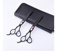 TONZN Tijeras de Corte de Pelo para Zurdos, Juego de 7 Pulgadas, Tijeras de peluquería Profesionales, Tijeras de peluquería de Acero Inoxidable, Tijeras de entresacar
