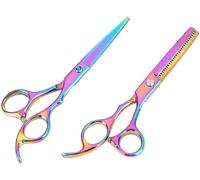 TONZN Tijeras de peluquería Herramientas de peluquería para entresacar Corte de Cabello Tijeras de entresacar Corte de Cabello Juego de peines de peluquería