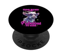 Too Busy Being Fabulous to Care PopSockets PopGrip Adhesivo
