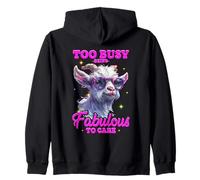 Too Busy Being Fabulous to Care Sudadera con Capucha