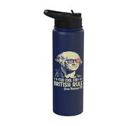 Too Cool For British Rule Patriotic Happy 4th Of July Stainless Steel Insulated Water Bottle
