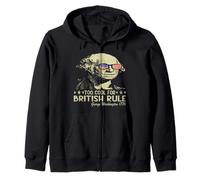 Too Cool For British Rule Patriotic Happy 4th of July Sudadera con Capucha