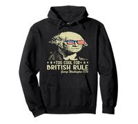 Too Cool For British Rule Patriotic Happy 4th of July Sudadera con Capucha