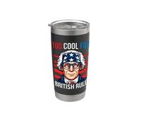 Too Cool For British Rule Patriotic Happy 4th Of July Vaso térmico de acero inoxidable de doble pared
