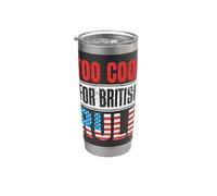 Too Cool For British Rule Patriotic Happy 4th Of July Vaso térmico de acero inoxidable de doble pared