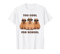 Too Cool For School - 3 Funny Sunglass Capybara Bosses Camiseta