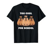 Too Cool For School - 3 Funny Sunglass Capybara Bosses Camiseta