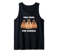 Too Cool For School - 3 Funny Sunglass Capybara Bosses Camiseta sin Mangas