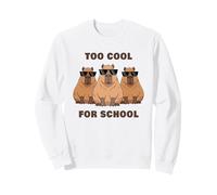Too Cool For School - 3 Funny Sunglass Capybara Bosses Sudadera