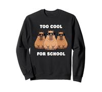 Too Cool For School - 3 Funny Sunglass Capybara Bosses Sudadera