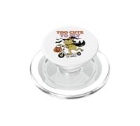 Too Cute To Fly So I Roll Frog Witch Halloween PopSockets PopGrip para MagSafe