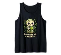 Too Cute To Haunt Cozy Skeleton Halloween Diseño Camiseta sin Mangas