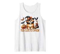 Too Cute To Spook Graphic For Halloween Lover & Shih Tzu Mom Camiseta sin Mangas