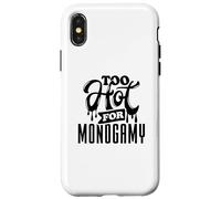 Too Hot for Monogamy, Polyamory Pride, Polyamorous Throuple Carcasa para iPhone X/XS