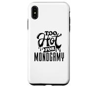 Too Hot for Monogamy, Polyamory Pride, Polyamorous Throuple Carcasa para iPhone XS MAX