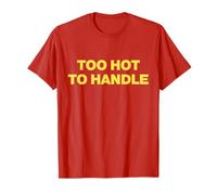 Too Hot To Handle Y2k Aesthetic Trendy Red Camiseta