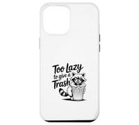 Too Lazy to Give a Trash Funny Panda Raccoon Meme Carcasa para iPhone 12 Pro MAX