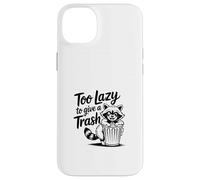 Too Lazy to Give a Trash Funny Panda Raccoon Meme Carcasa para iPhone 14 Plus
