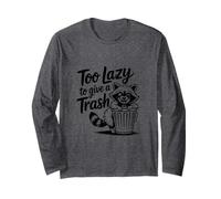 Too Lazy to Give a Trash Funny Panda Raccoon Meme Manga Larga