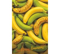 Too Many Bananas notebook: Aesthetic Fruit Pattern Blank Lined Pad, Cute Standard Notebook for Writing, Work Notes, and Creative Ideas.