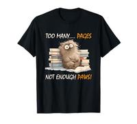 Too many pages, not enough paws Camiseta