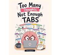 Too Many Thoughts, Not Enough Tabs: A Funny College Ruled Notebook for Overthinkers, Busy Minds, Random Thoughts, and Endless Ideas