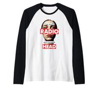 Too Much Radio Not Enough Head Meme Camiseta Manga Raglan