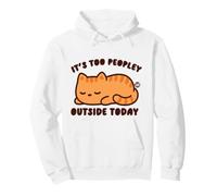 Too Peopley Outside Cat Sudadera con Capucha