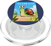 Too Slow to Go - Funny School Snail Teacher Student Cartoon PopSockets PopGrip para MagSafe