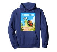 Too Slow to Go - Funny School Snail Teacher Student Cartoon Sudadera con Capucha