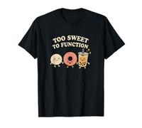 Too Sweet To Function Kawaii Donut Boba y Mochi Food Camiseta
