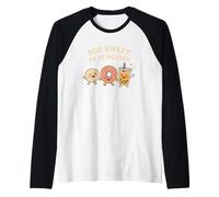 Too Sweet To Function Kawaii Donut Boba y Mochi Food Camiseta Manga Raglan