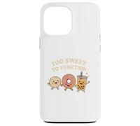 Too Sweet To Function Kawaii Donut Boba y Mochi Food Carcasa para iPhone 13 Pro MAX