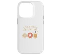 Too Sweet To Function Kawaii Donut Boba y Mochi Food Carcasa para iPhone 14 Pro