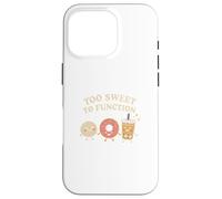 Too Sweet To Function Kawaii Donut Boba y Mochi Food Carcasa para iPhone 16 Pro
