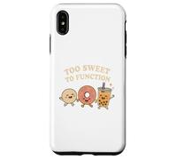 Too Sweet To Function Kawaii Donut Boba y Mochi Food Carcasa para iPhone XS MAX