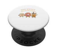Too Sweet To Function Kawaii Donut Boba y Mochi Food PopSockets PopGrip Adhesivo