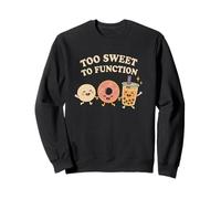 Too Sweet To Function Kawaii Donut Boba y Mochi Food Sudadera
